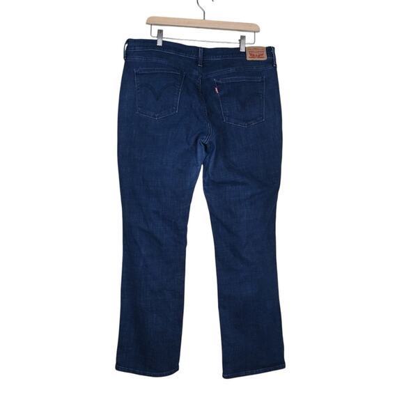 Levi's 505 Straight Dark Wash Jeans Womens 33 - Picture 2 of 11